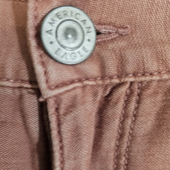 American Eagle NWT Shorts 14 Pink Stylish Distressed - Picture 4 of 11